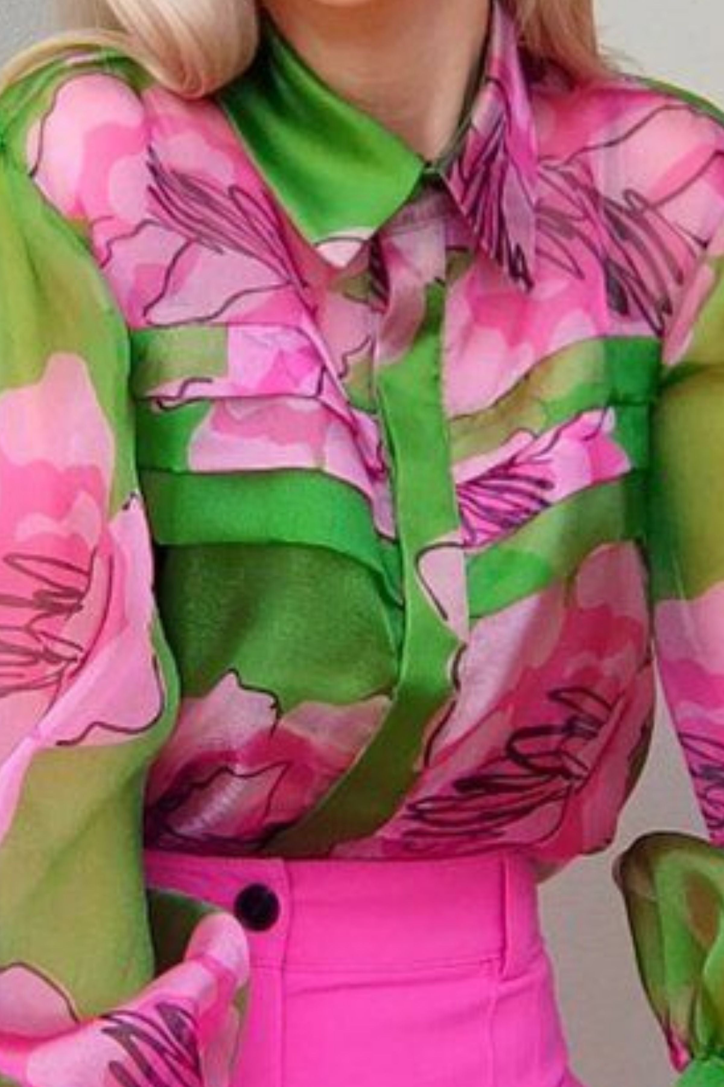 ELEGANT STYLE ORGANZA SHIRT