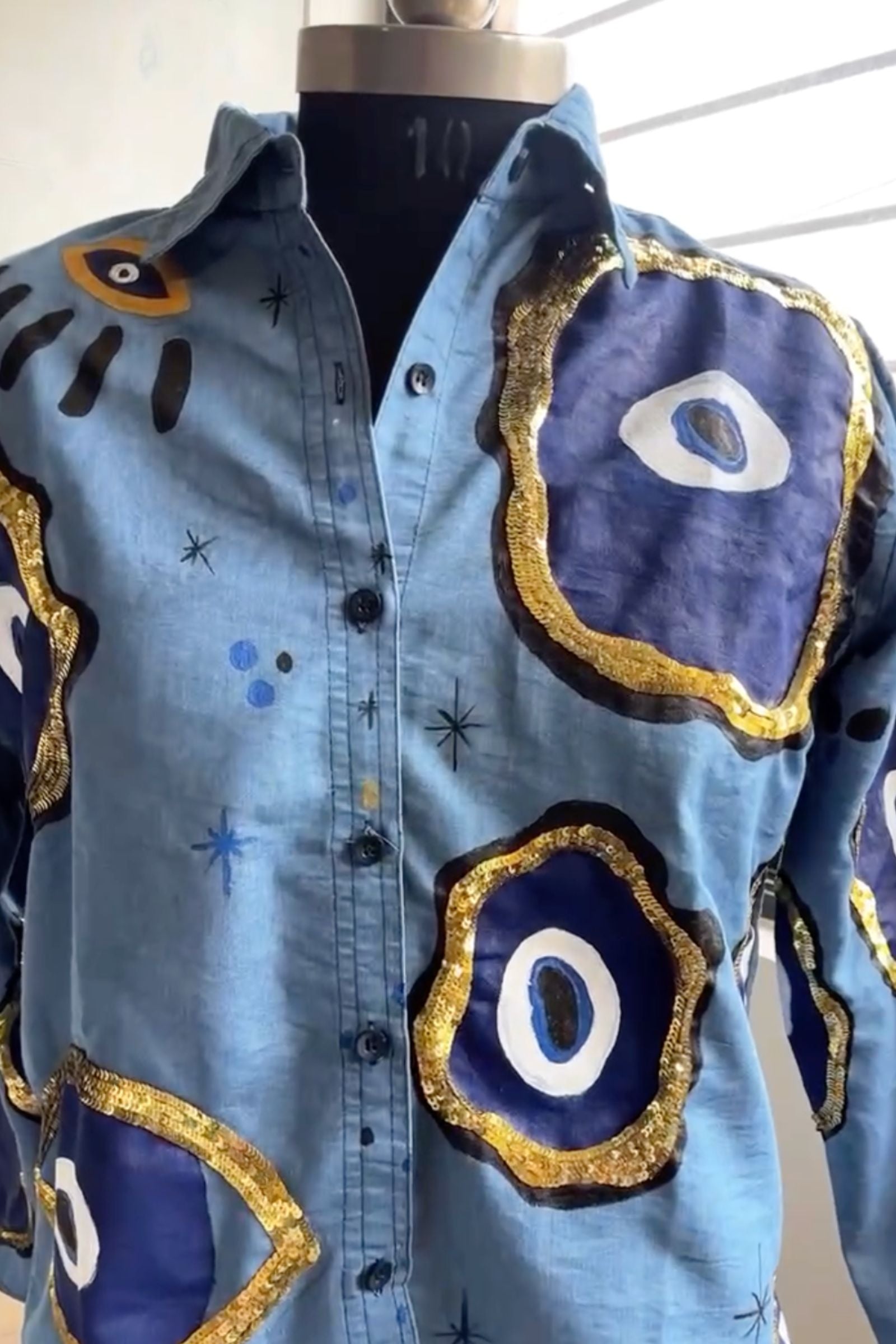 Evil Eye Denim Shirt 3
