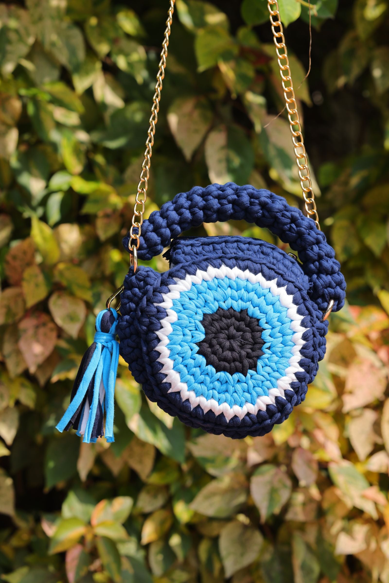 Evil Eye Macrame bag 4