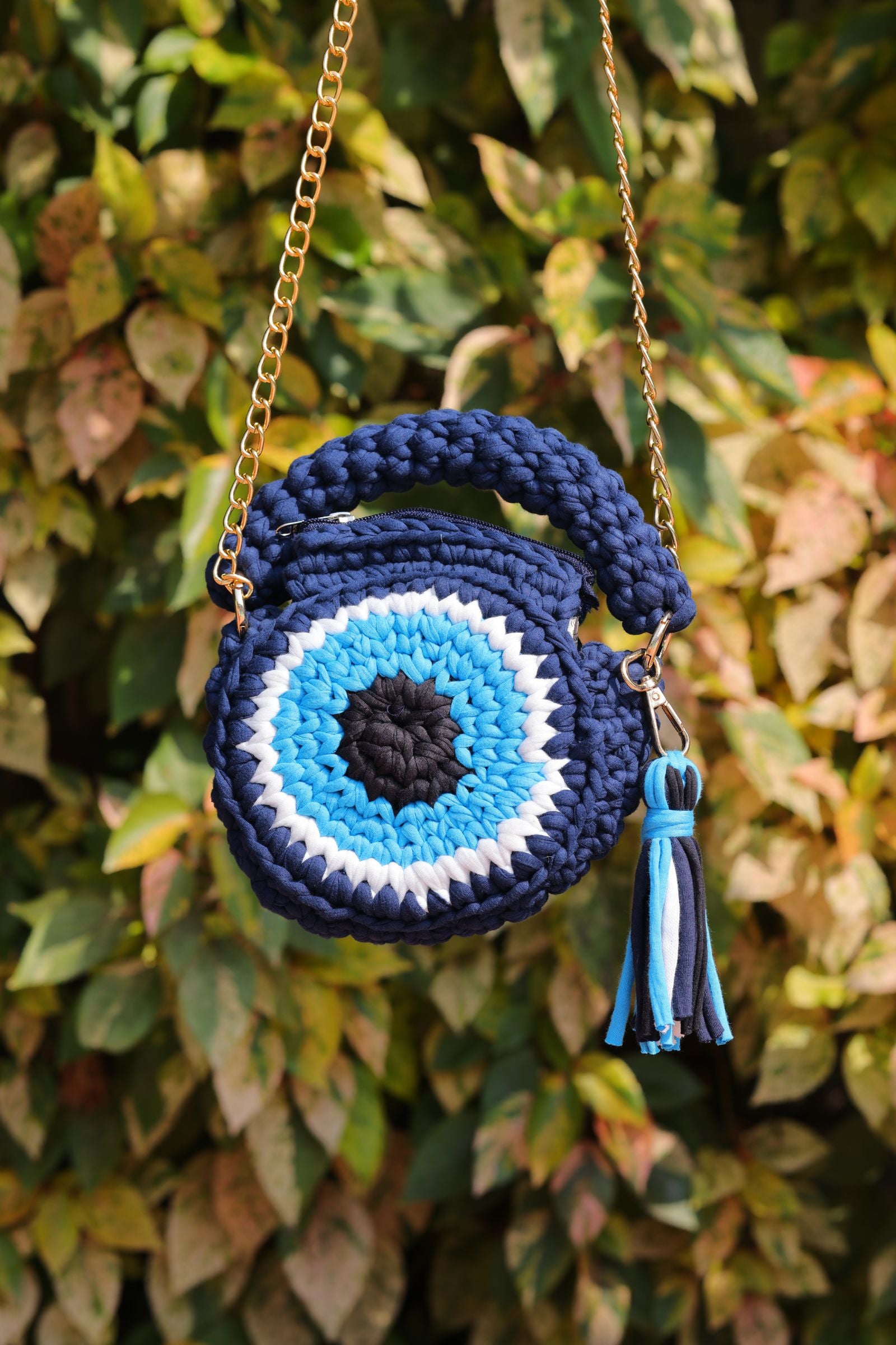 Evil Eye Macrame bag 5