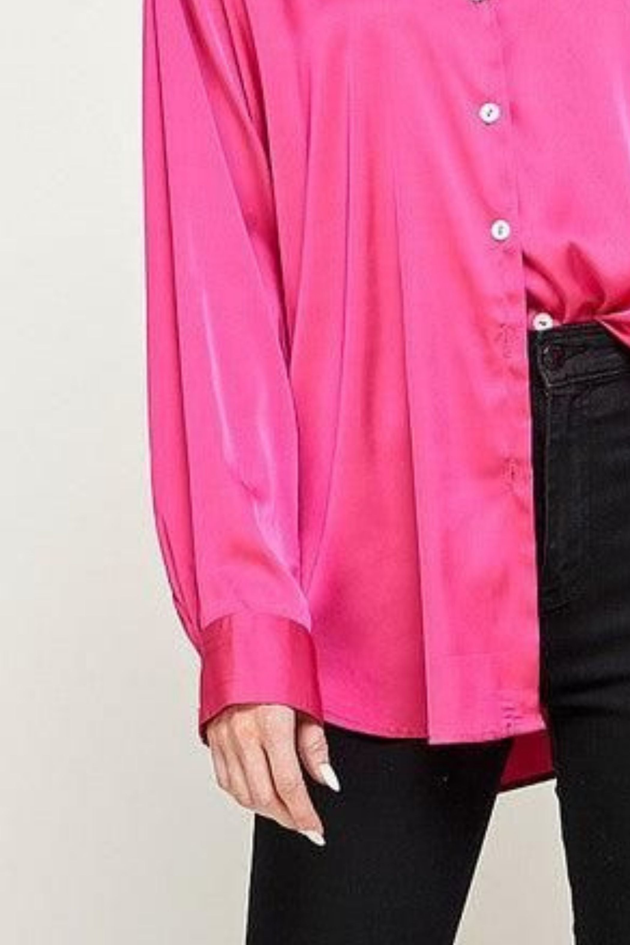 FUSCHIA SATIN SHIRT 1