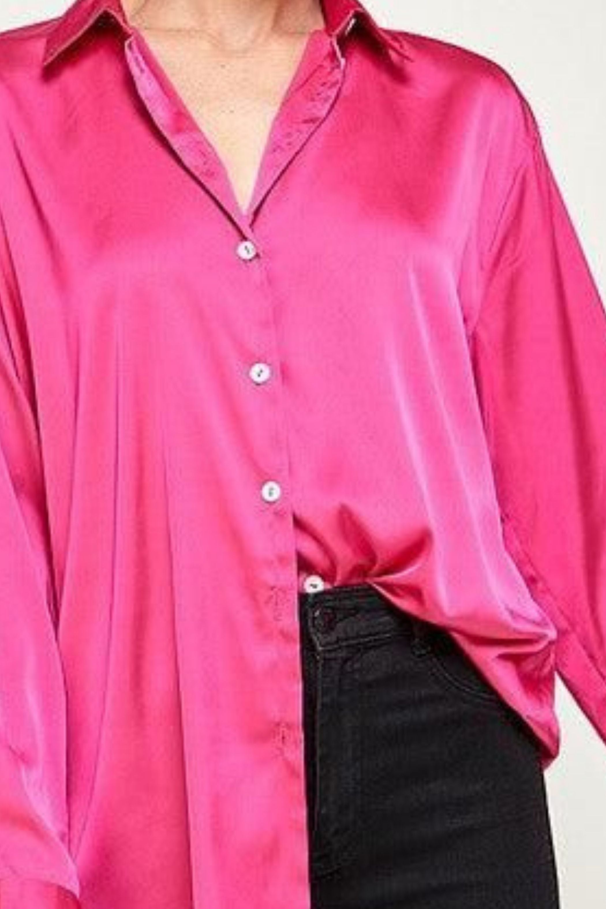 FUSCHIA SATIN SHIRT 2