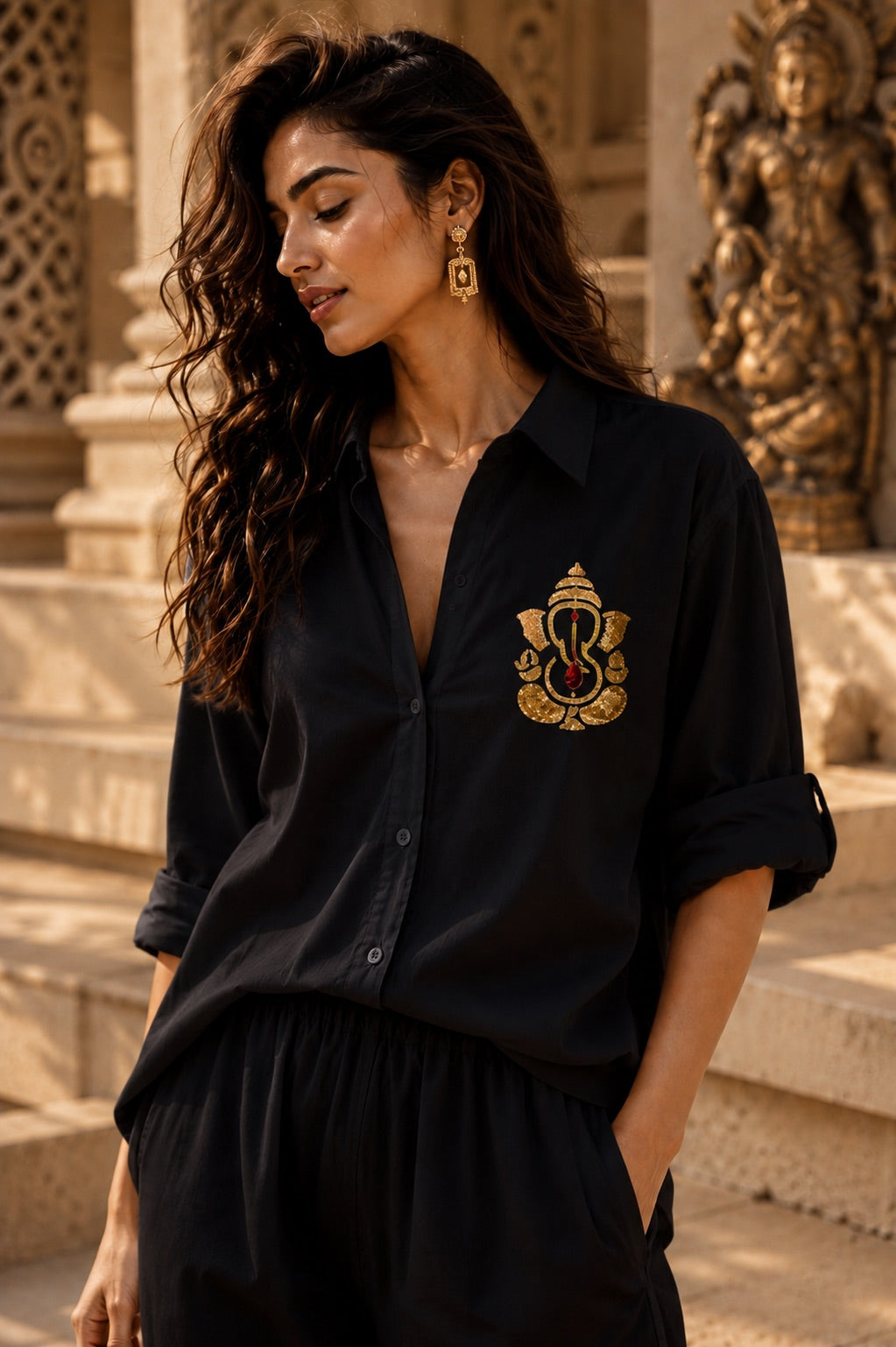 Ganesha Aura Twin Shirts