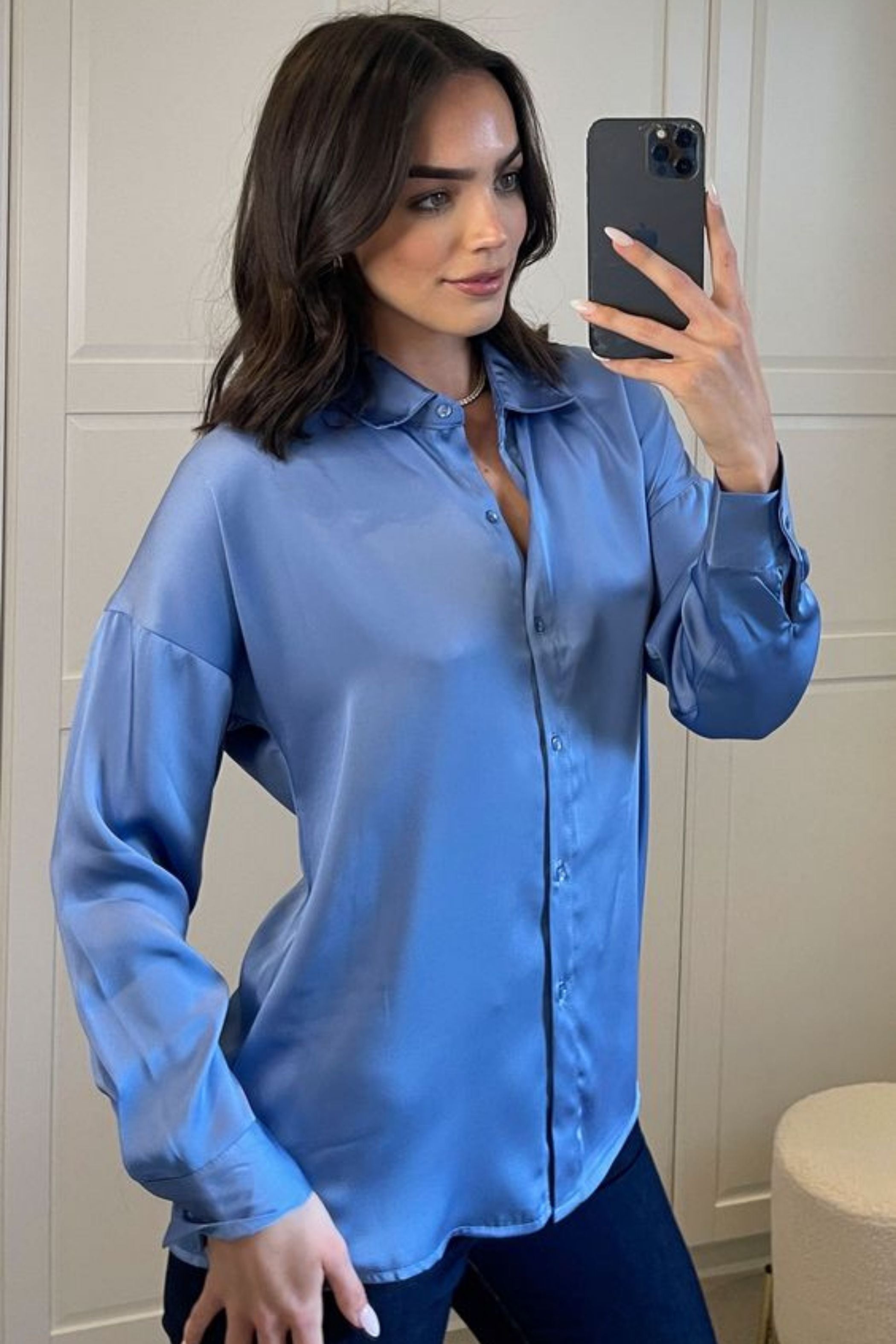 LAPICE SATIN SHIRT 1