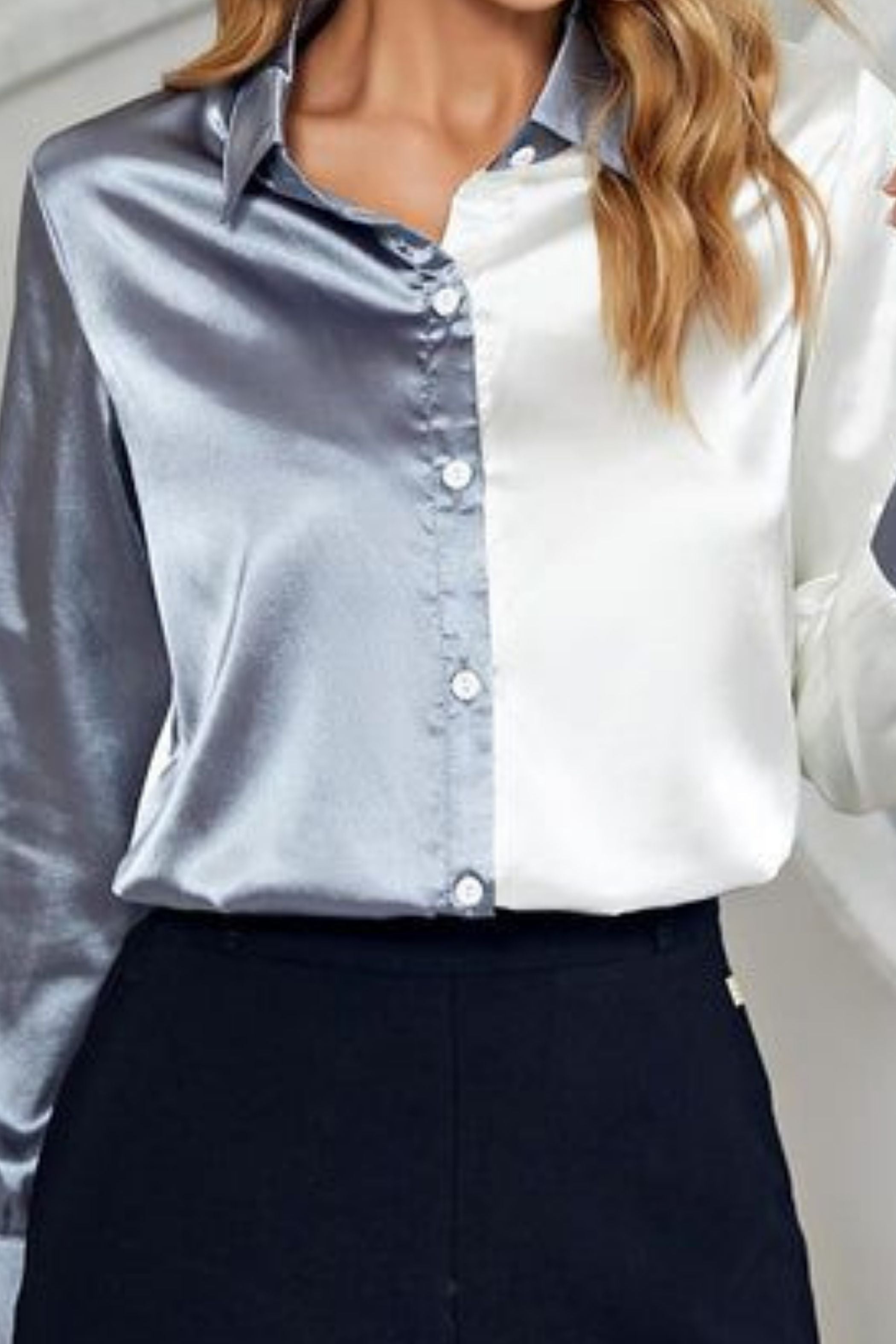 OCEAN SATIN SHIRT 1