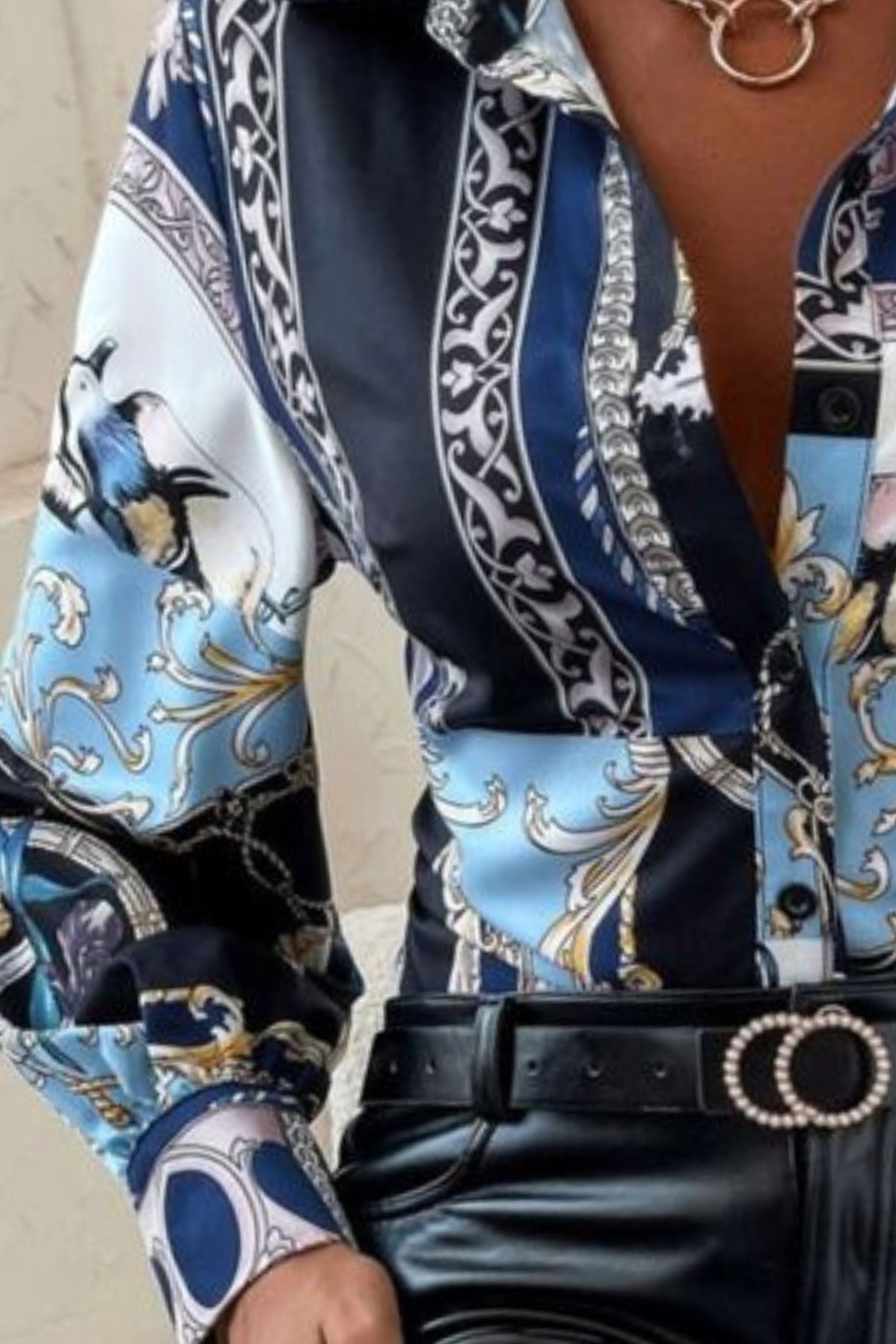 PAISLEY SATIN SHIRT 1