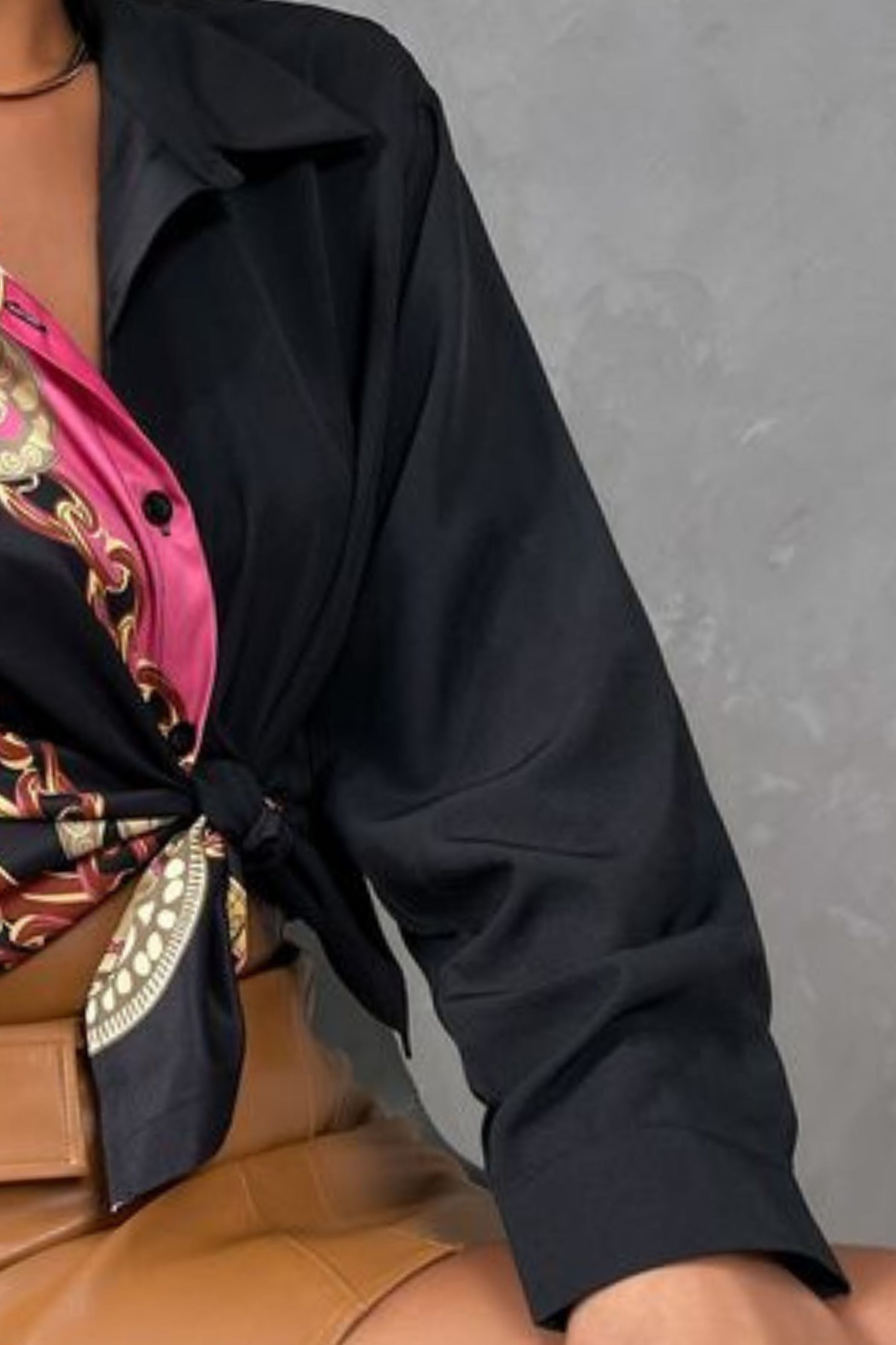 PINK CHAIN BLOCK SHIRT 2