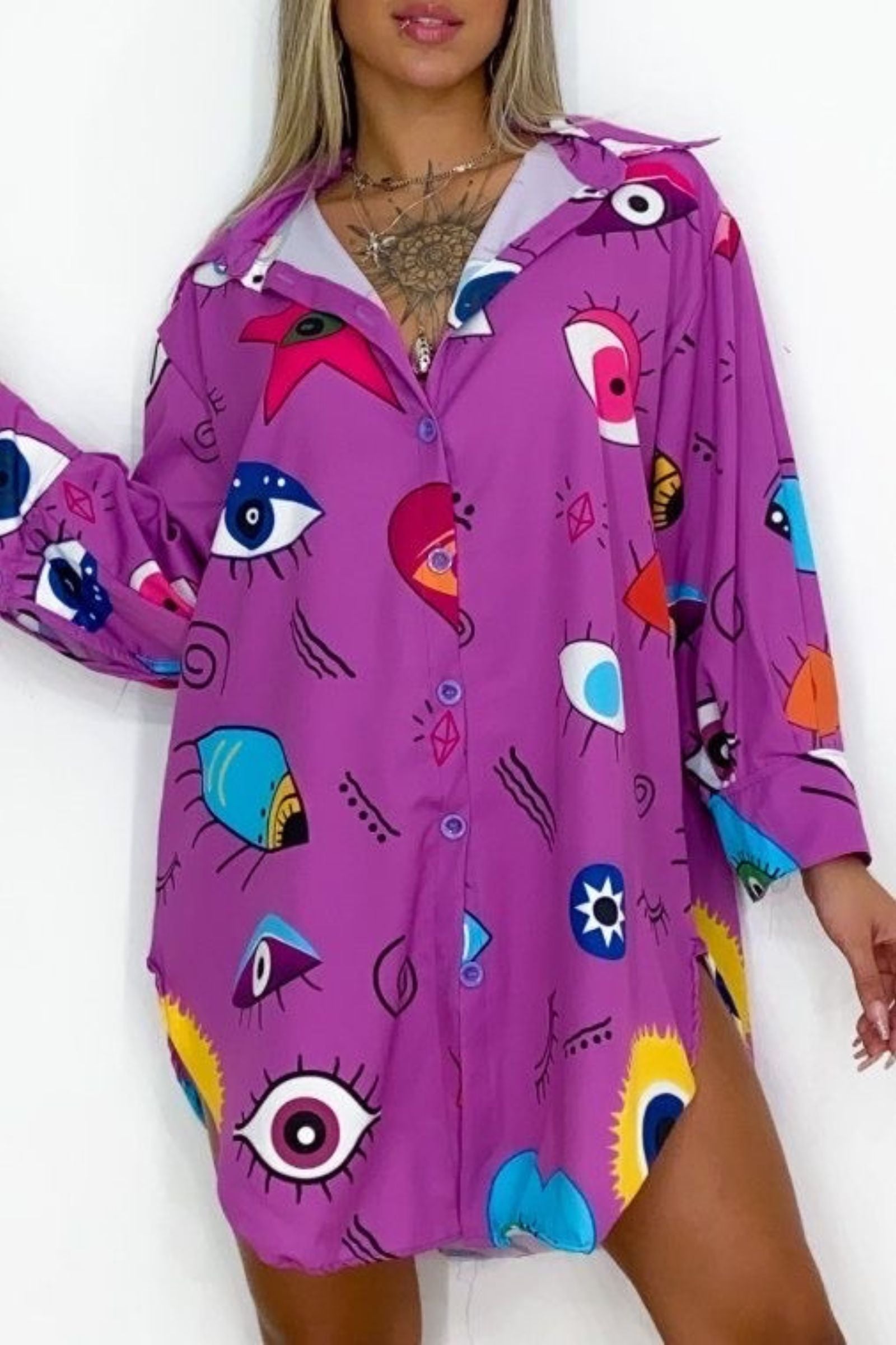 Purple Evil Eye Shirt 1