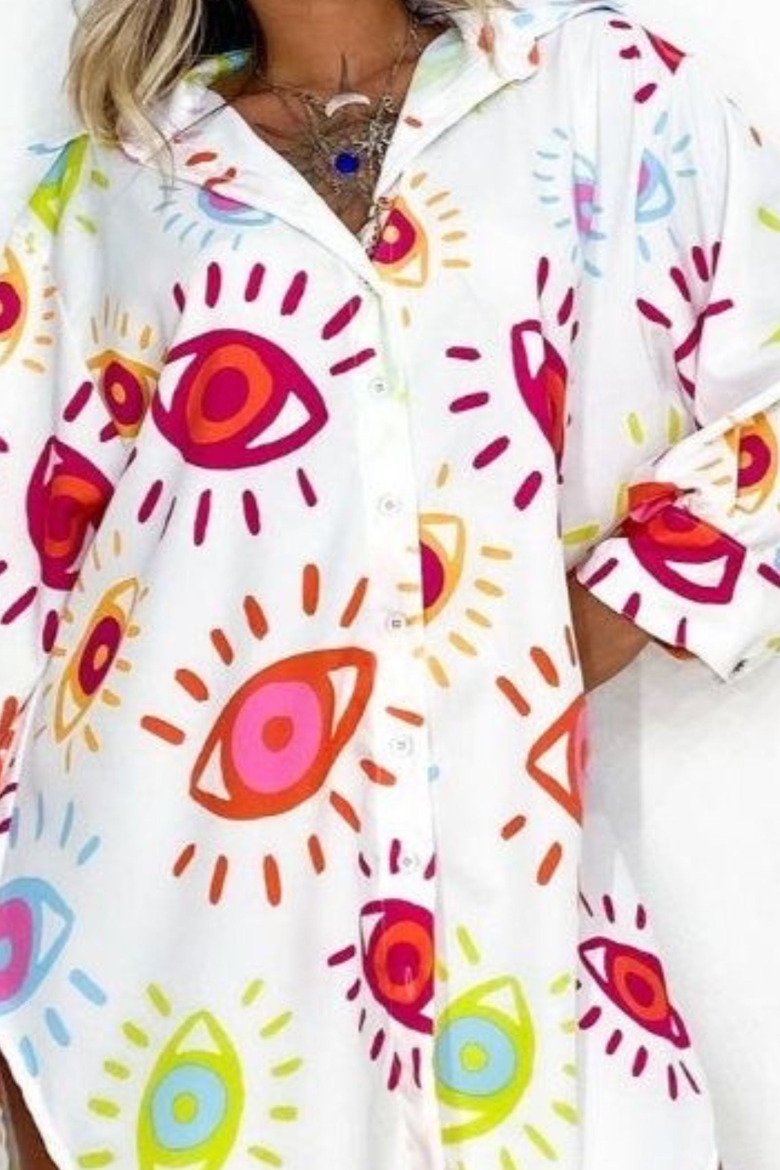 Red White Evil Eye Shirt