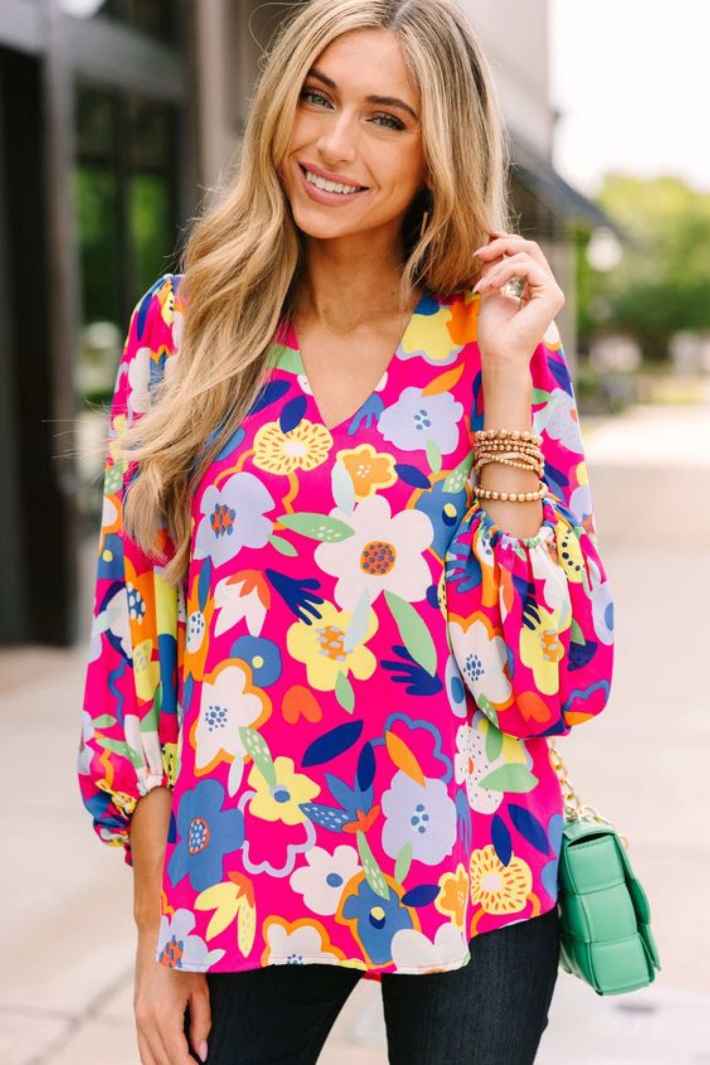 SERENA PINK FLORAL SHIRT 4
