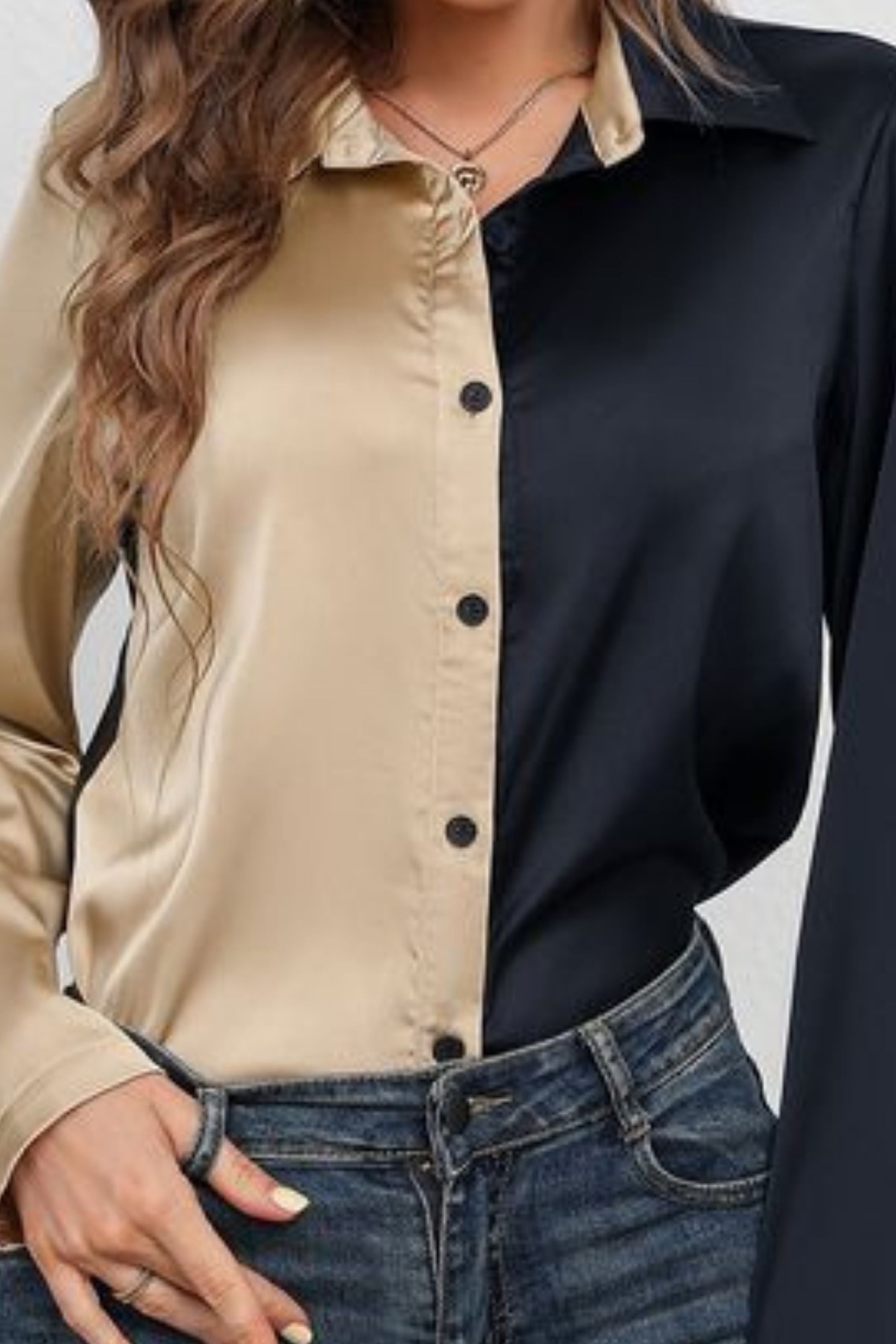 TONE SATIN SHIRT
