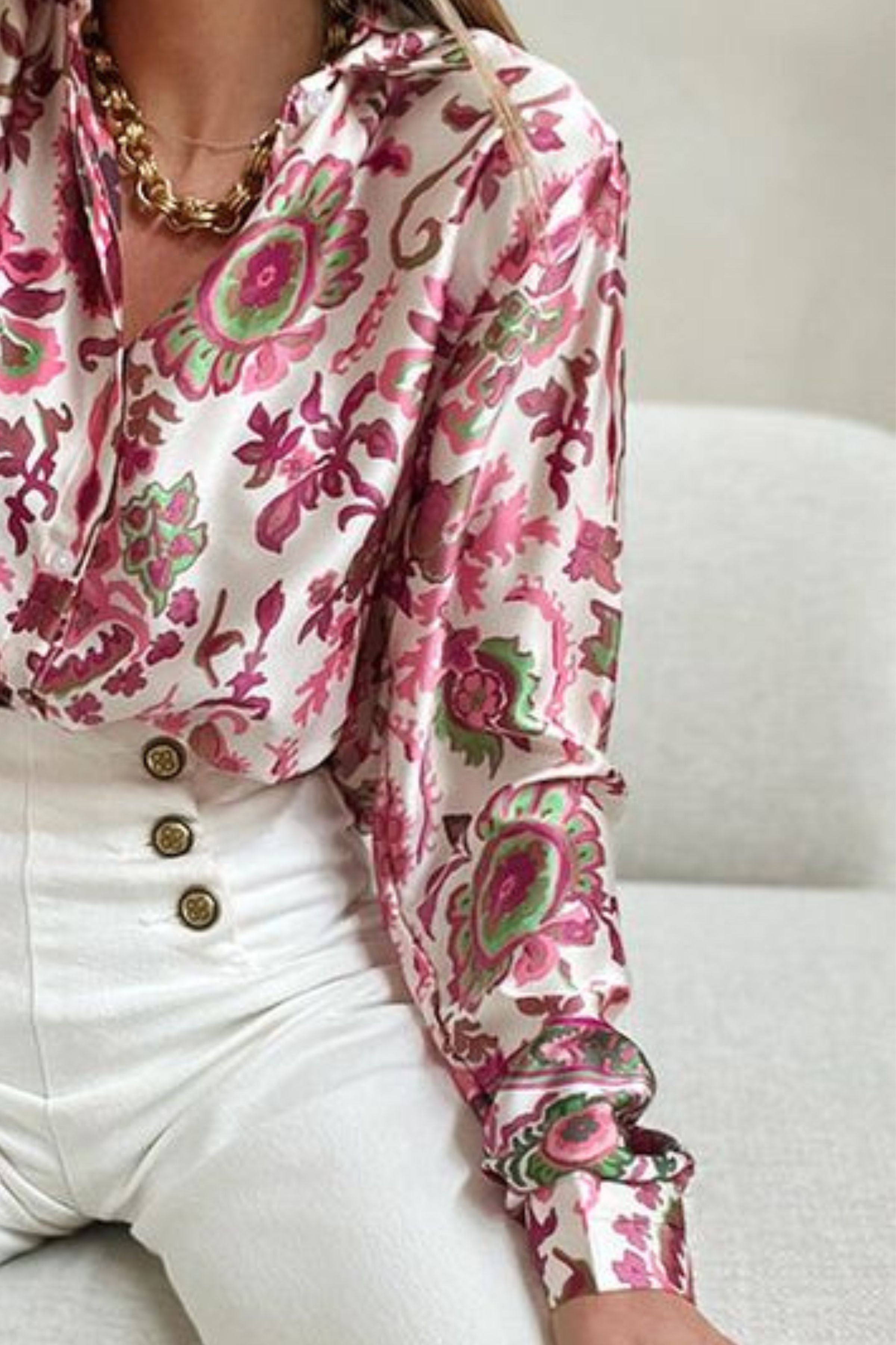 TULIP SATIN SHIRT