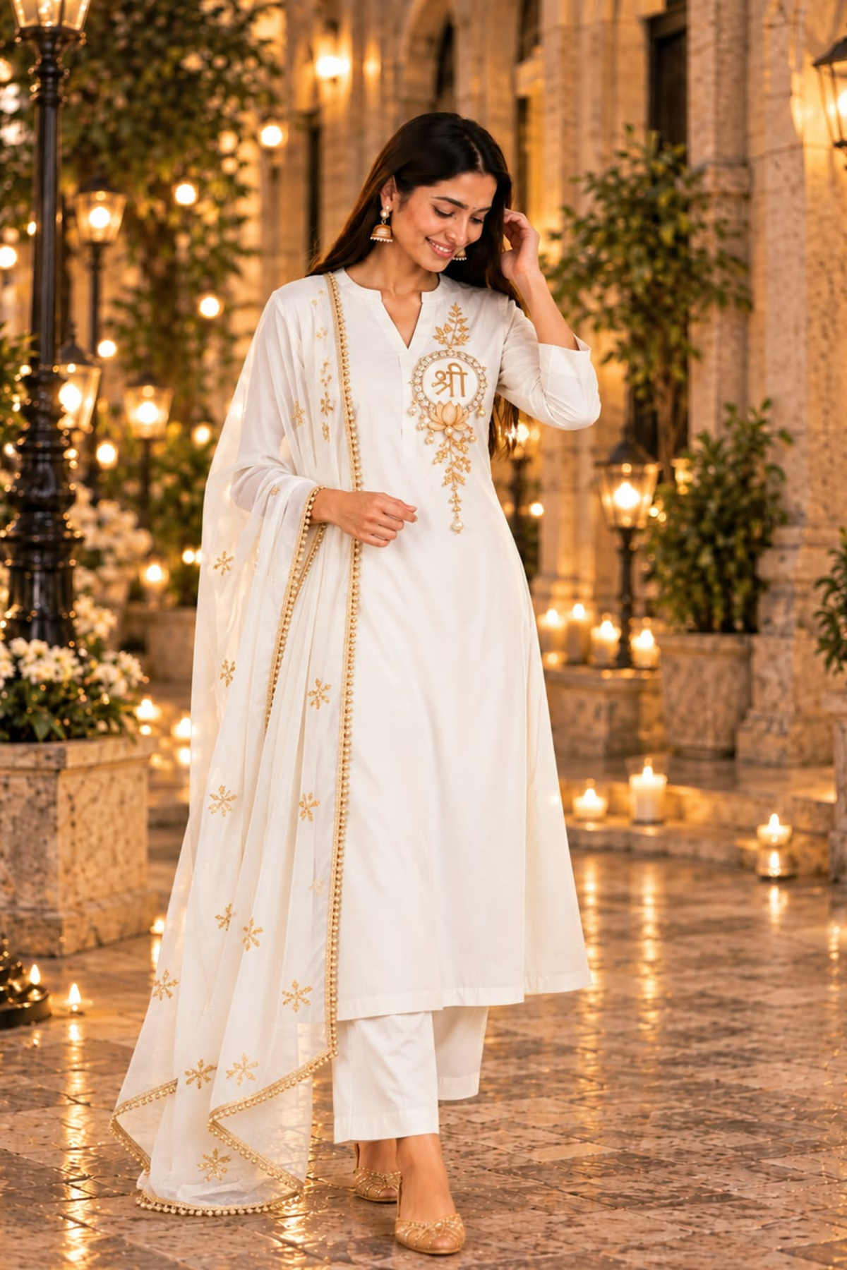Premium Embroidered Shree Kurta Set