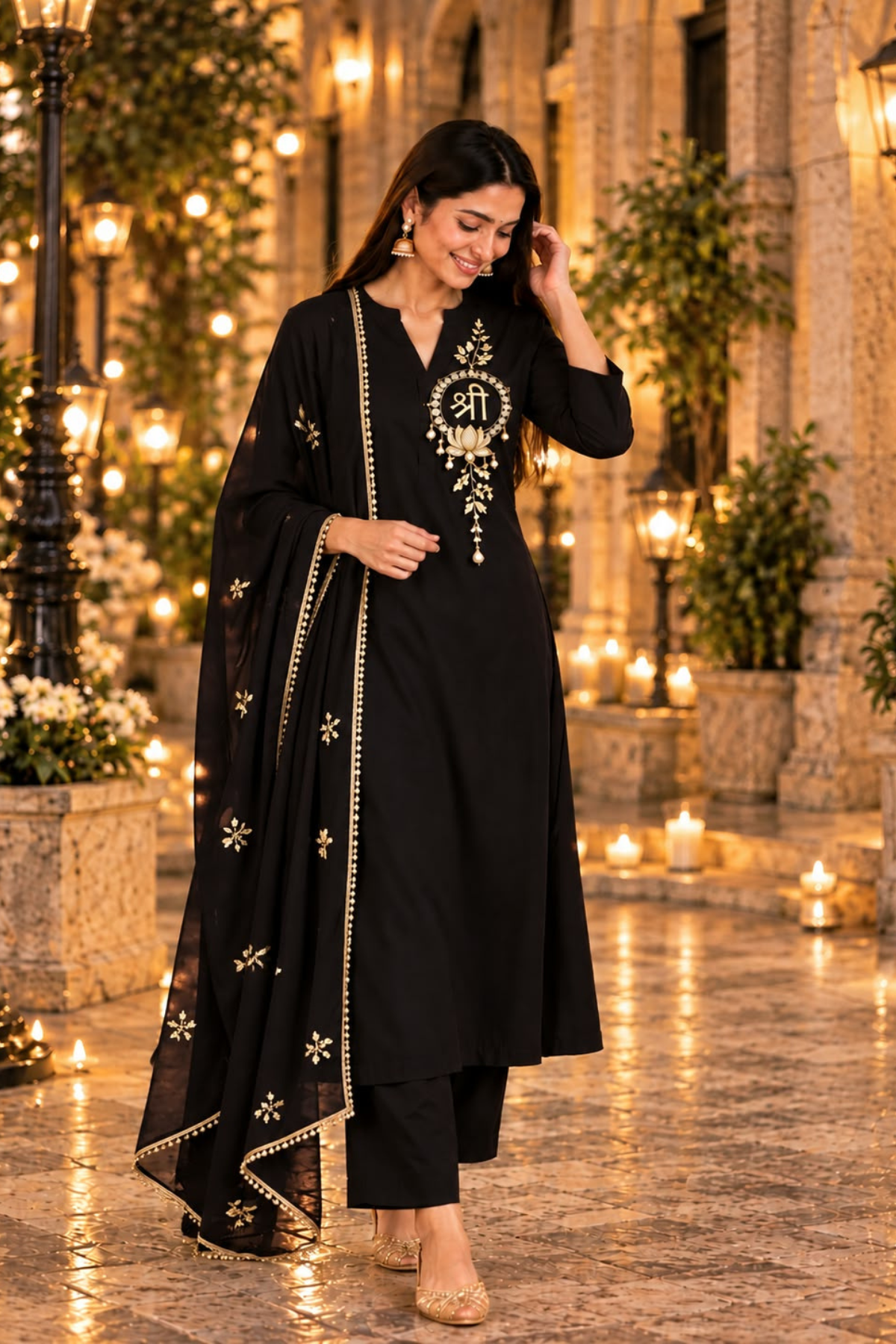 Premium Embroidered Shree Kurta Set